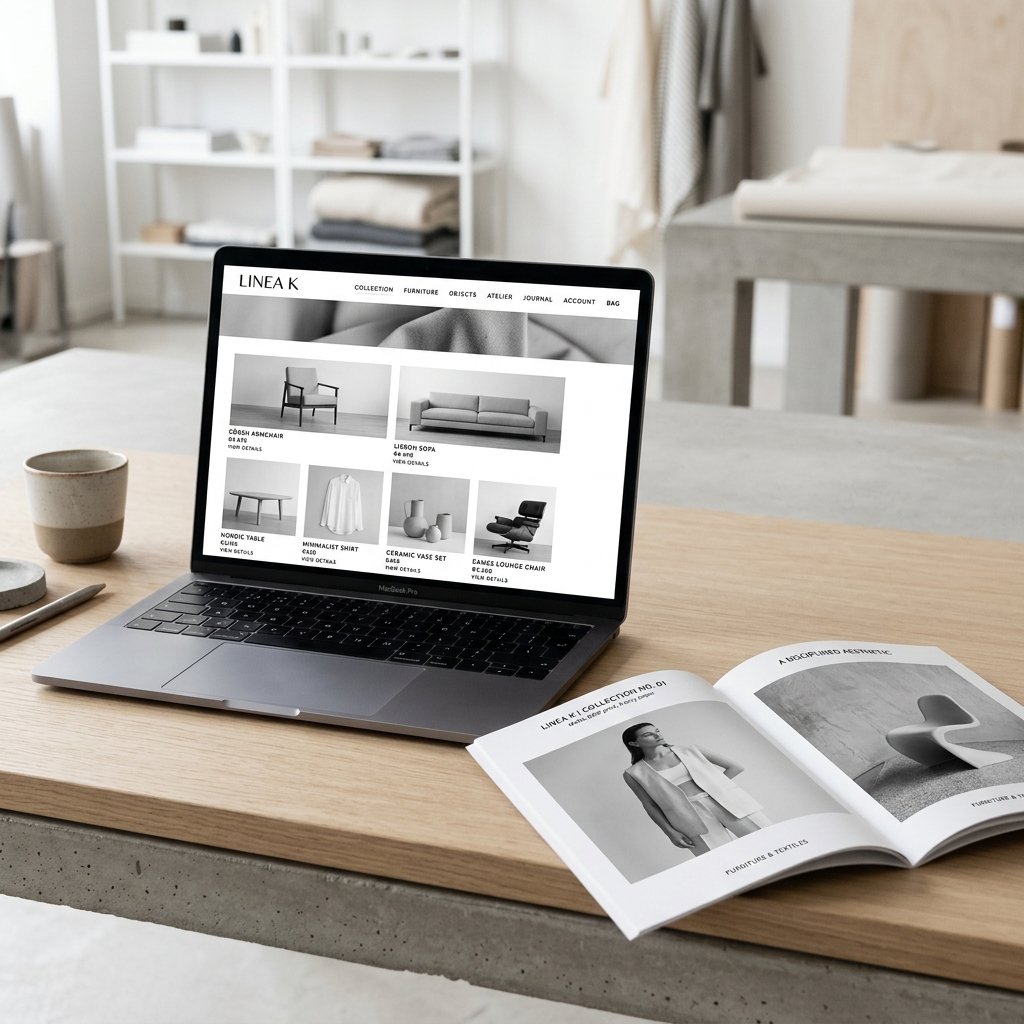 LINEA K Ecommerce Mockup