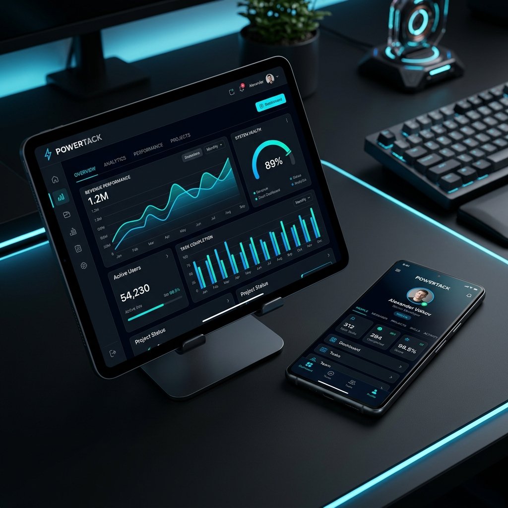 POWERTACK Web Mockup