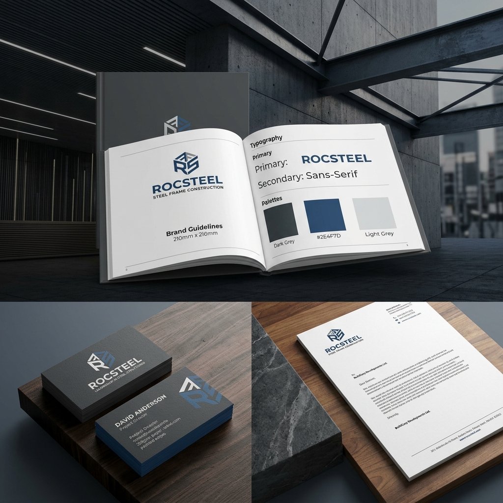 ROCSTEEL Branding Mockup